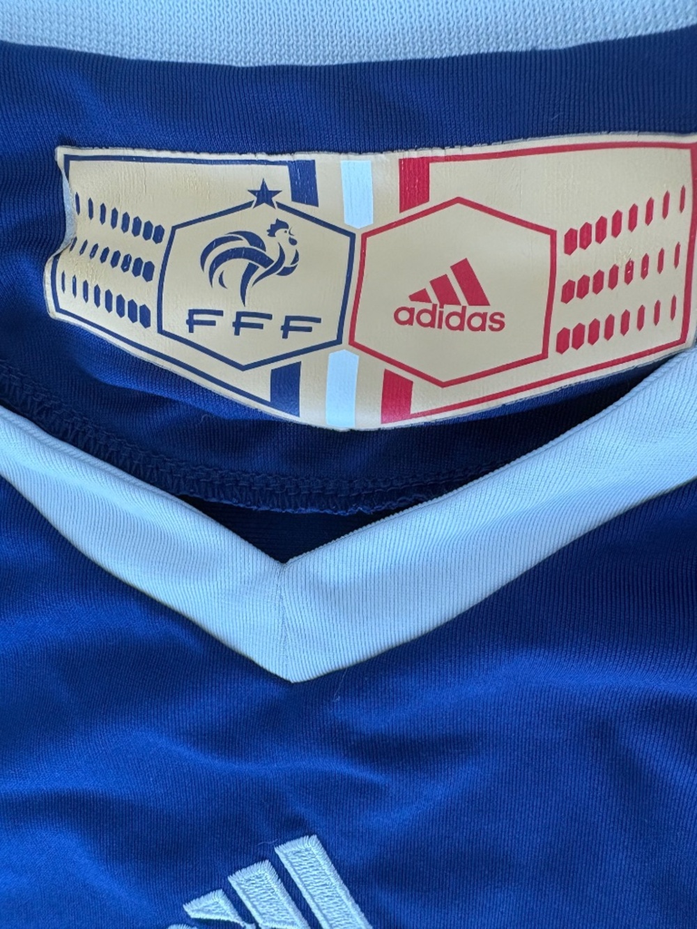 Adidas France FFF 2008/09 Home Jersey Size M Soccer Shirt - Picture 8 of 10